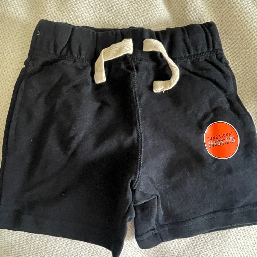 Brand New Drawstring Navy Kids Shorts with Bonus Top